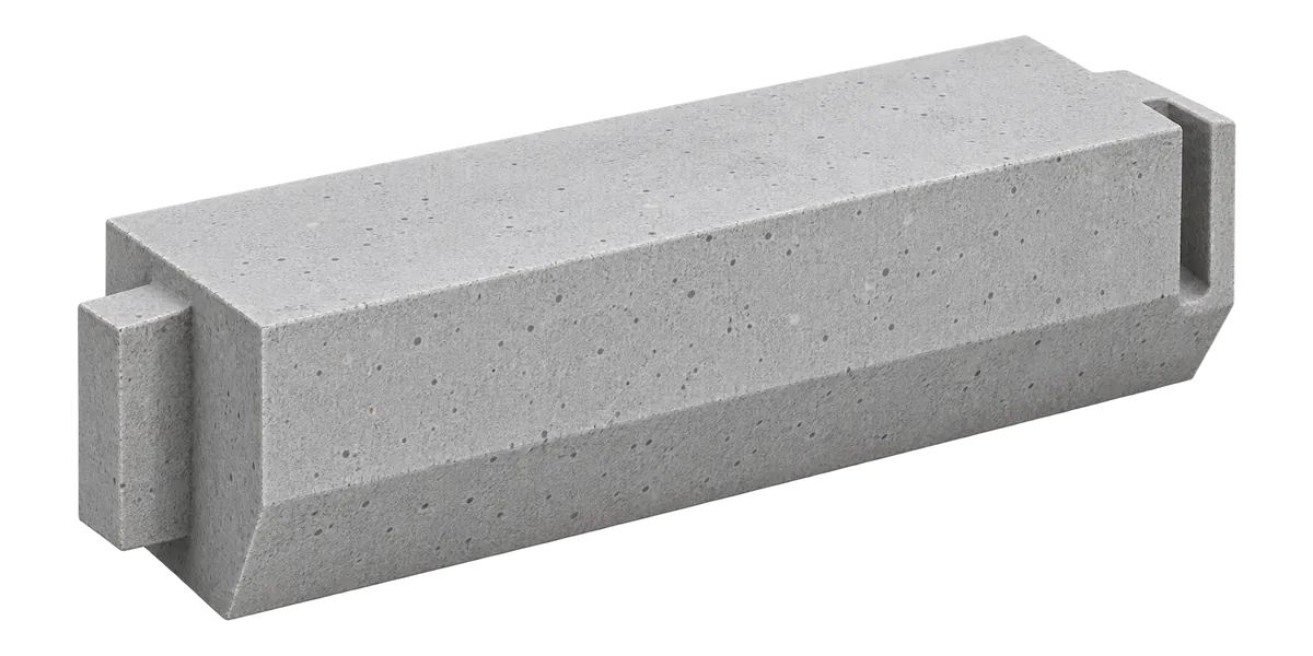 Precast concrete interlocking barrier unit
