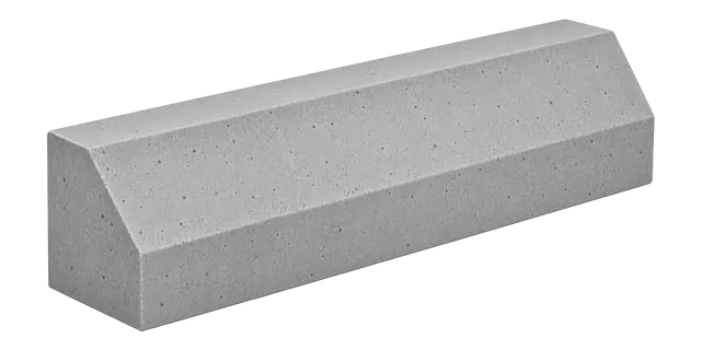 Precast concrete splayed road kerb