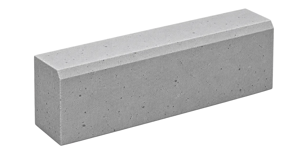 Precast concrete median curb